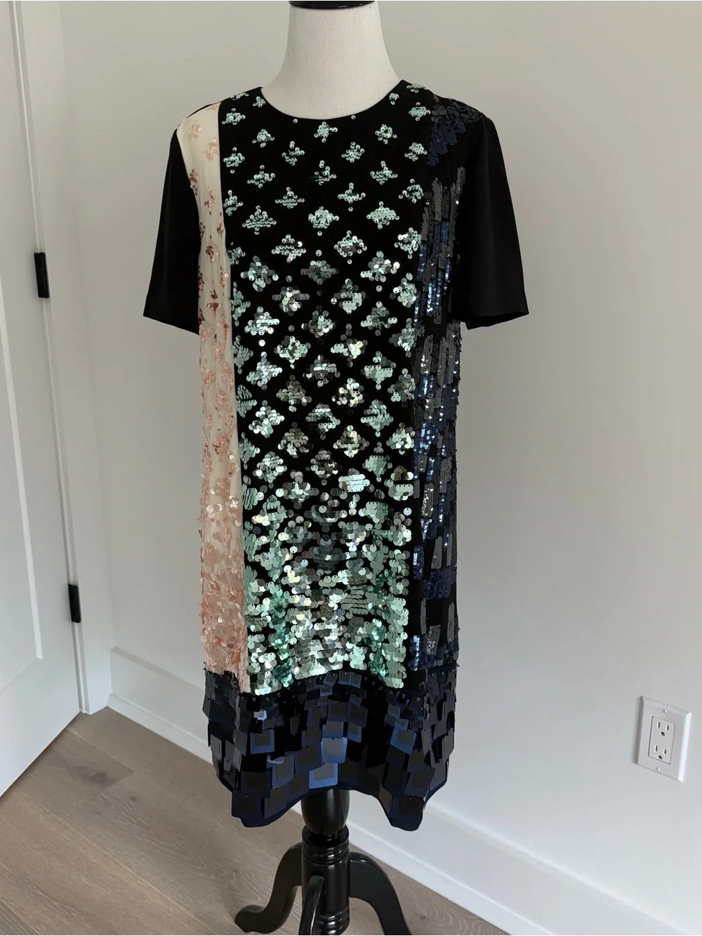 New! Tory Burch Sequin Panel Dress - size 2